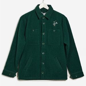 Percival Wildflower Embroidered Blanket Overshirt